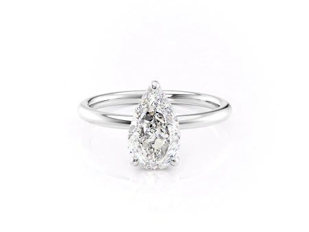 The Alex Set With A 2 Carat Pear Moissanite For Cheap