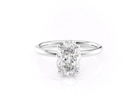 The Alex Set With A 2.5 Carat Oval Moissanite Online Hot Sale