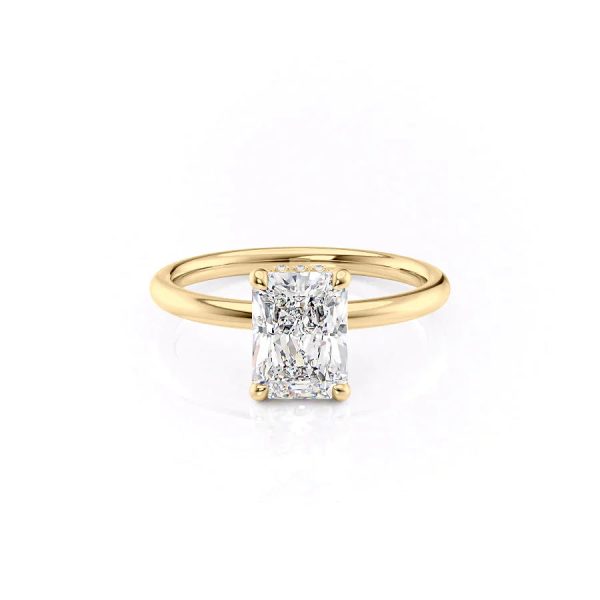 The Alex Set With A 4 Carat Radiant Moissanite Online Hot Sale