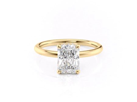 The Alex Set With A 1.5 Carat Radiant Moissanite For Cheap