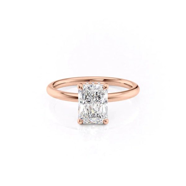 The Alex Set With A 5 Carat Radiant Moissanite For Sale